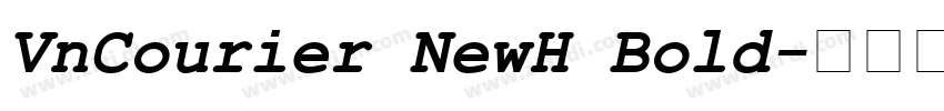 VnCourier NewH Bold字体转换